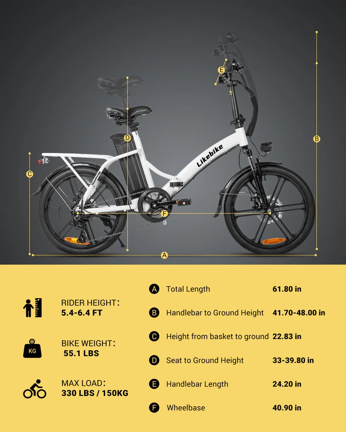 Likebike Sunny Foldable Ebike - Image 5