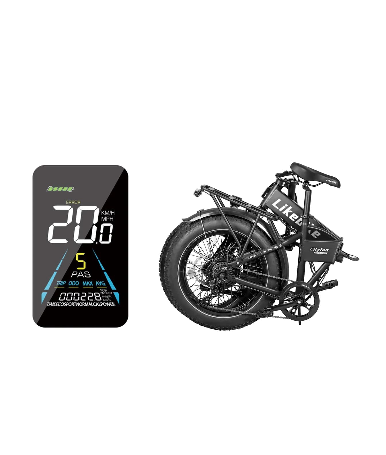 Likebike Cityfun Foldable Ebike - Image 6