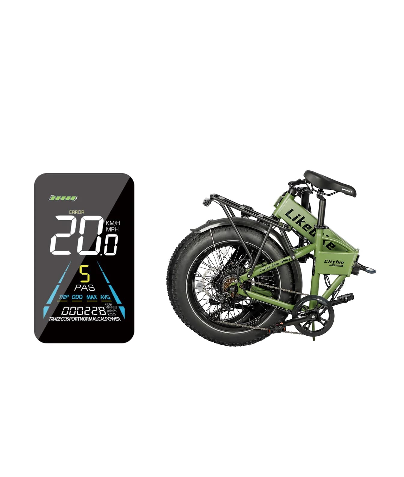 Likebike Cityfun Foldable Ebike - Image 7